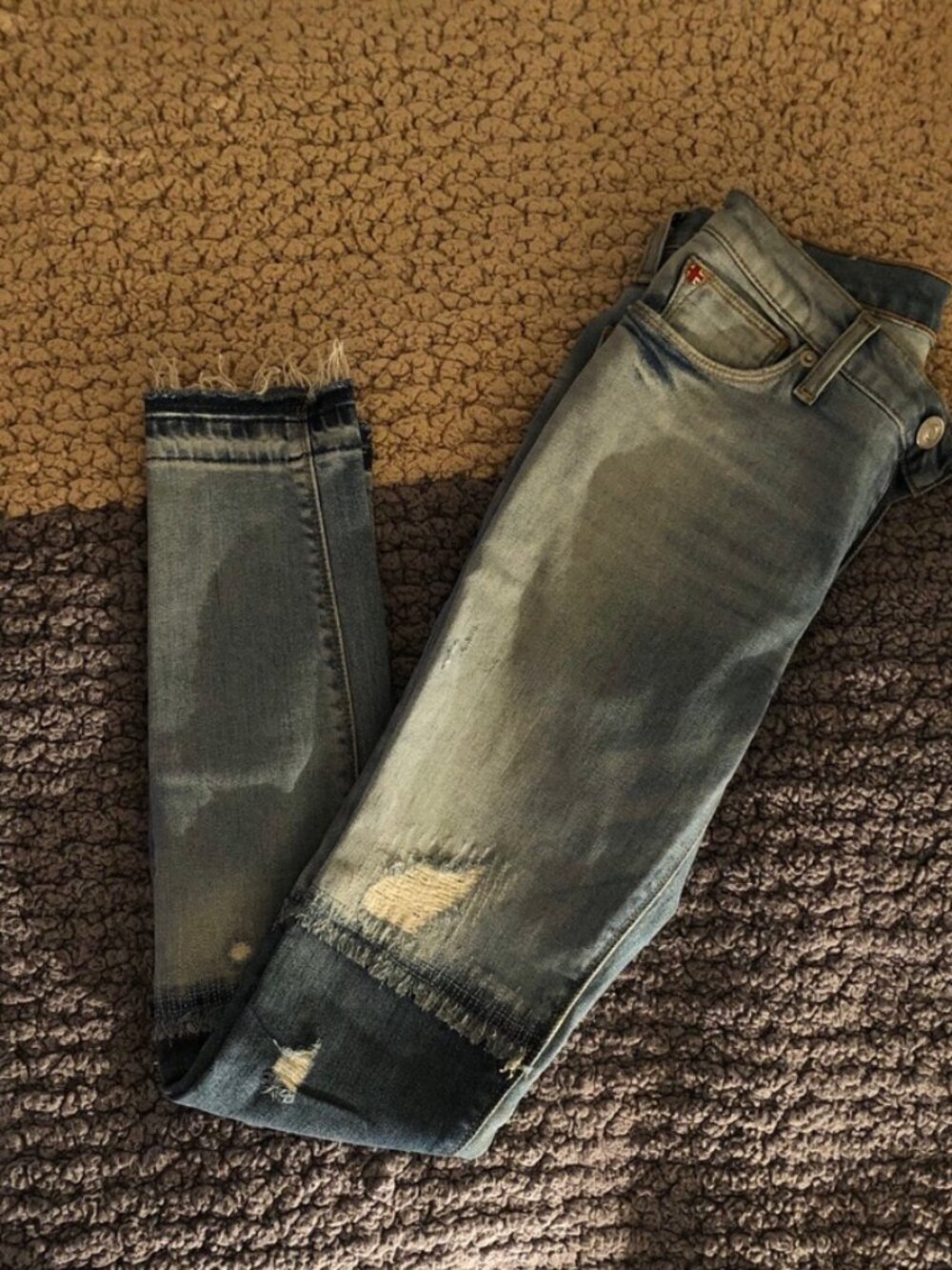 Hudson Custom Midrise Nico Super Skinny Jeans Size 24